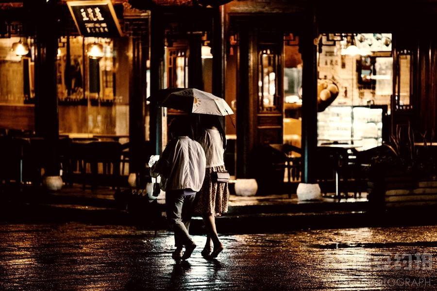 夜景模特
