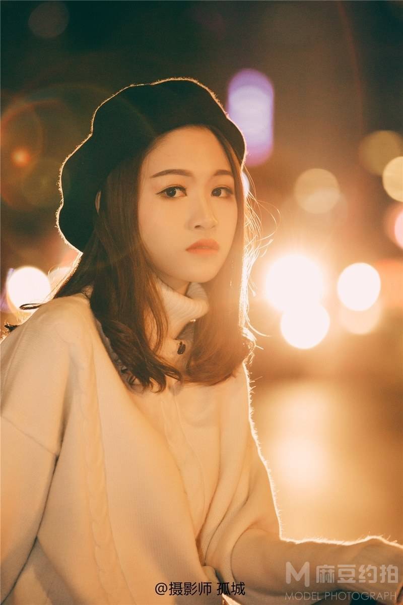 夜景模特