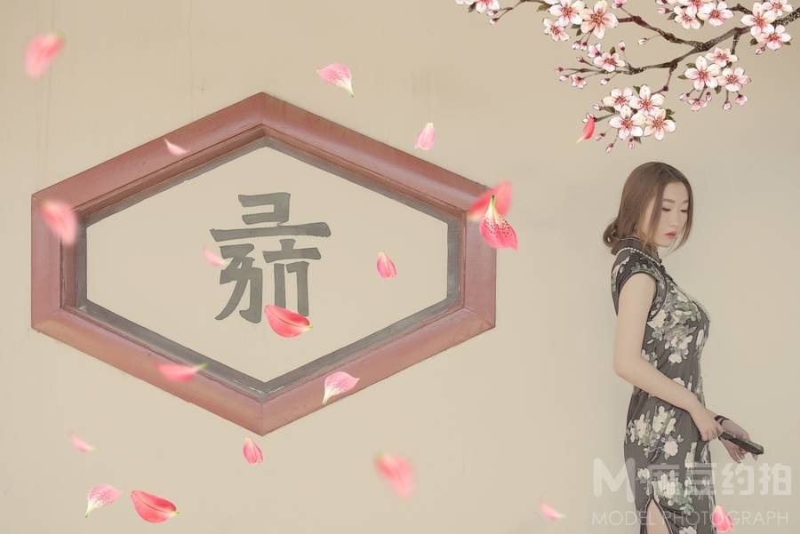 夜景模特