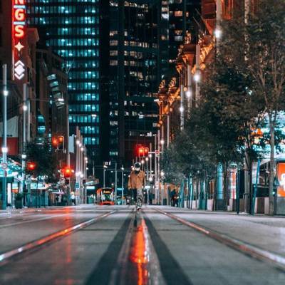 夜景模特