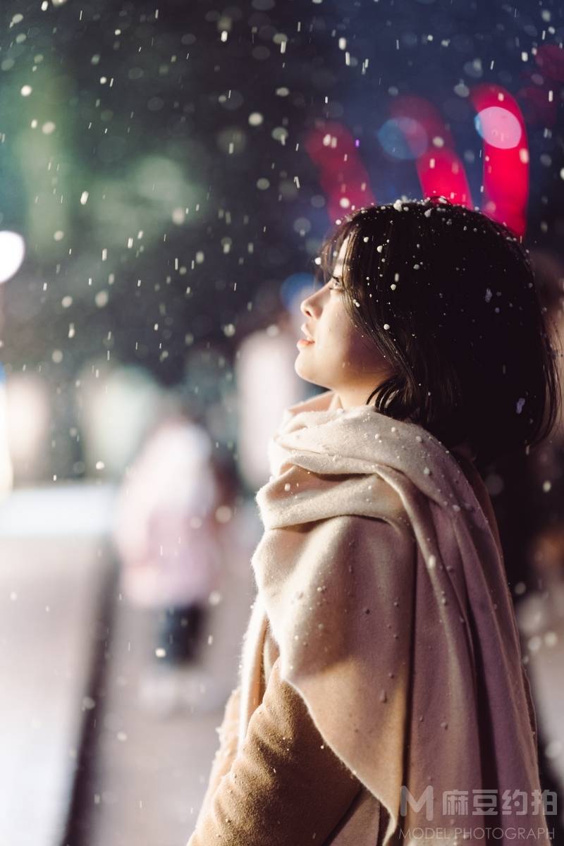 夜景模特