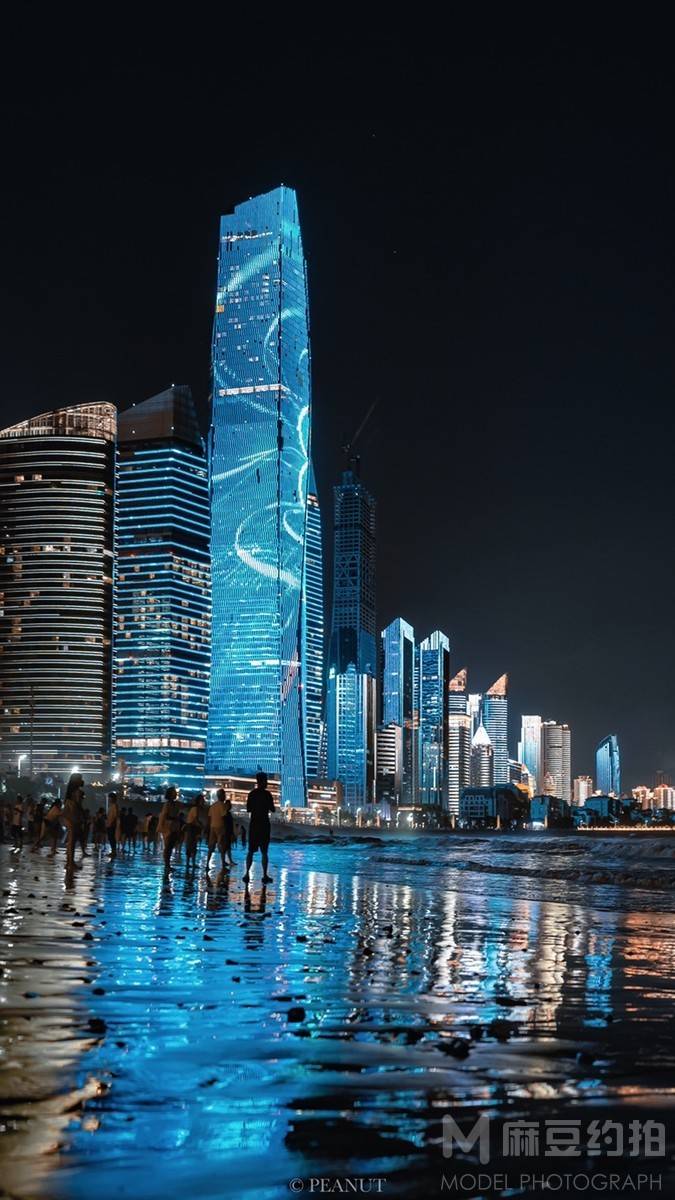 夜景模特