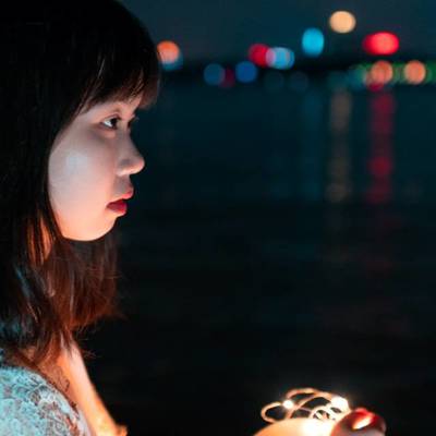 夜景模特