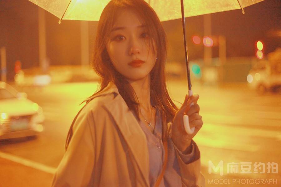 夜景模特