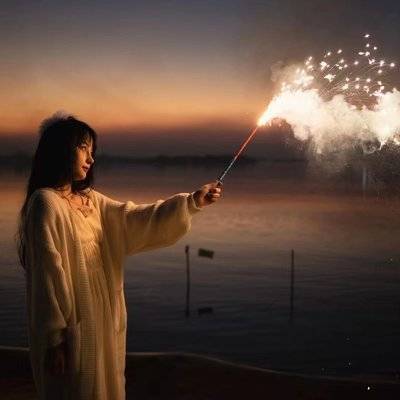 夜景模特
