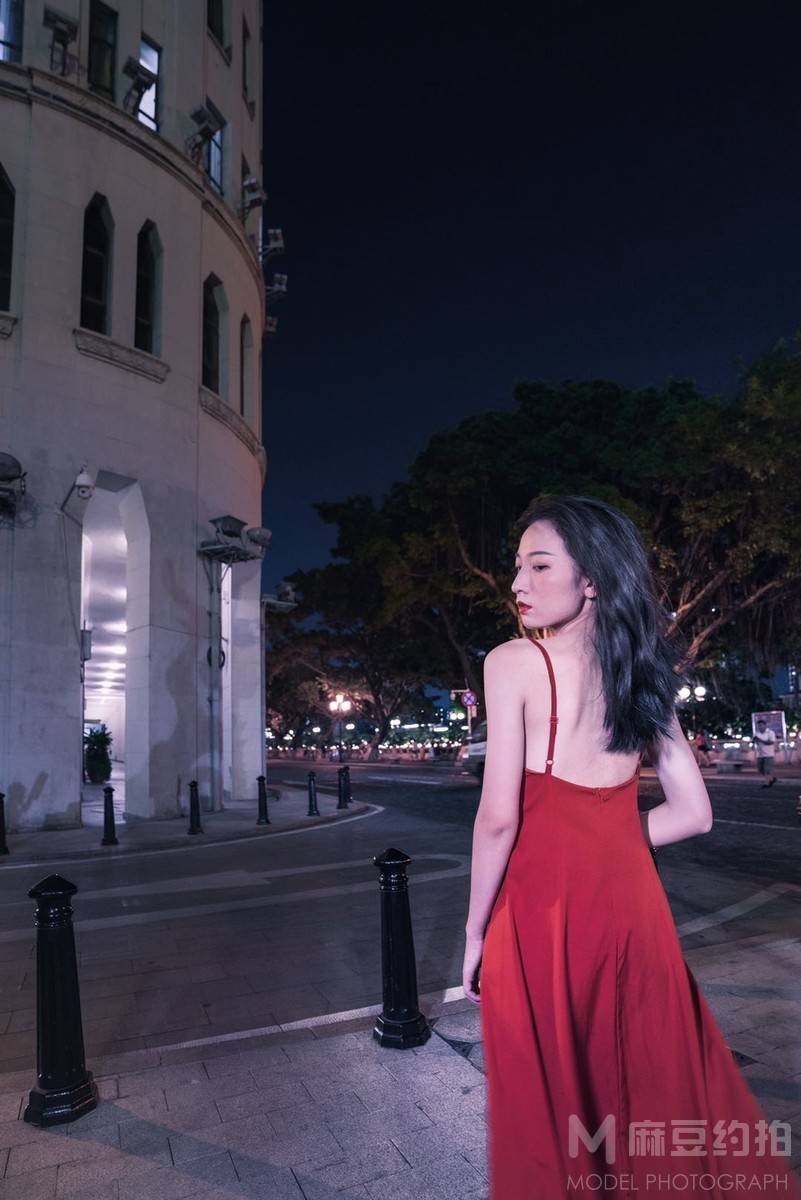 夜景模特