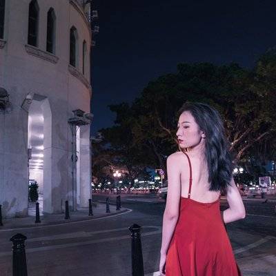 夜景模特