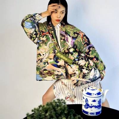 黑白模特