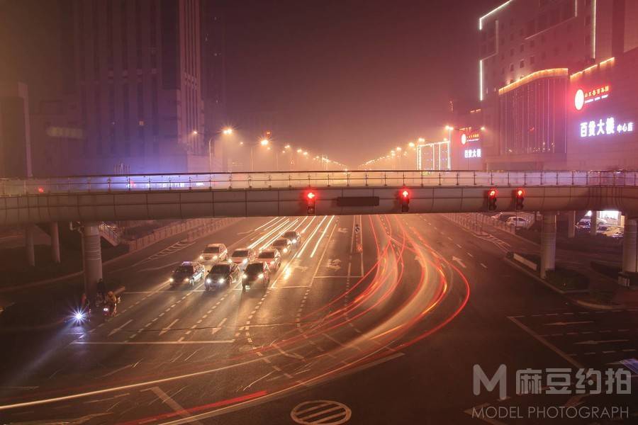夜景模特
