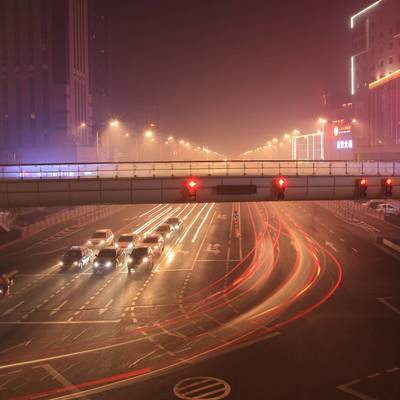 夜景模特
