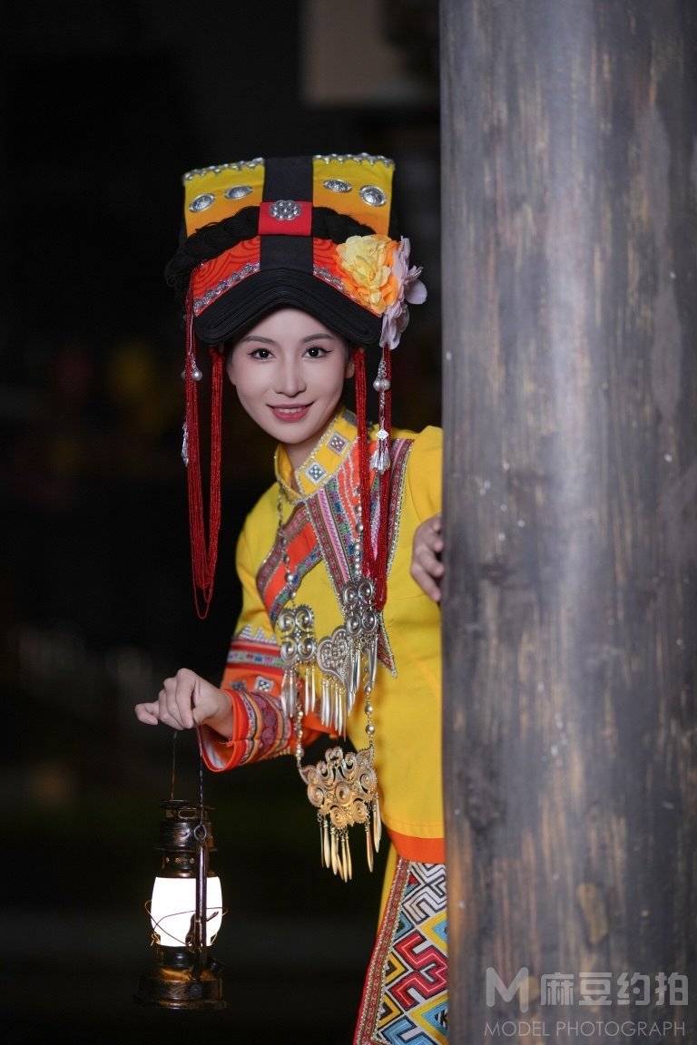 夜景模特