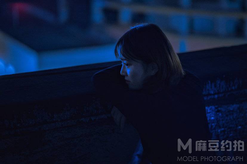 夜景模特
