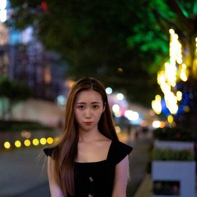 夜景模特