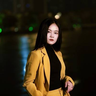夜景模特