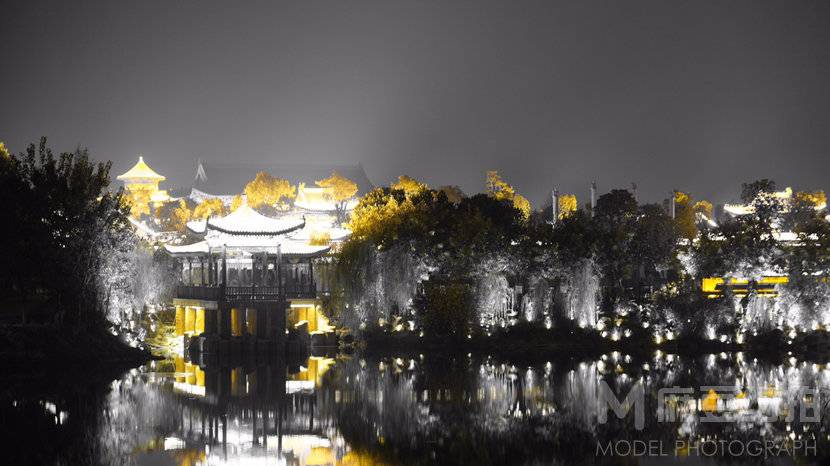 夜景模特