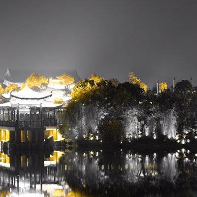 夜景模特