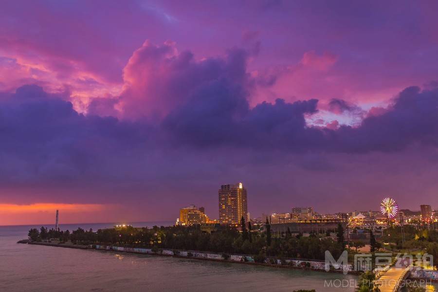 夜景模特