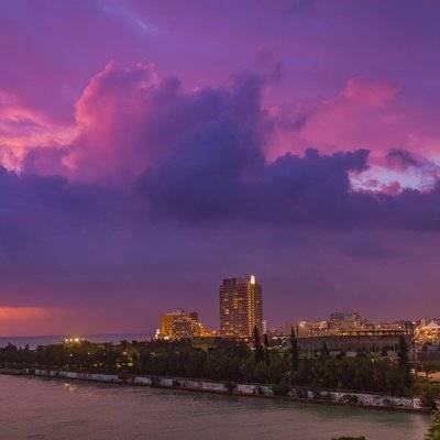 夜景模特