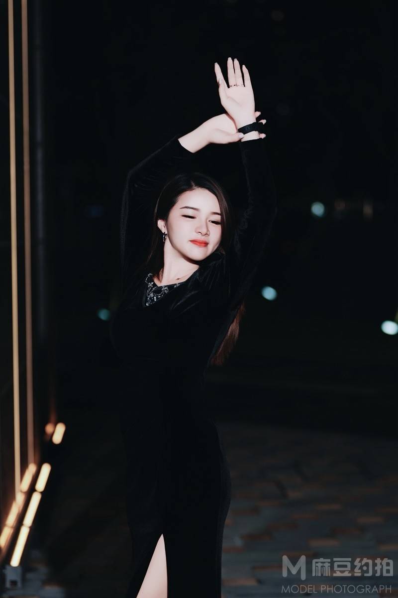 夜景模特
