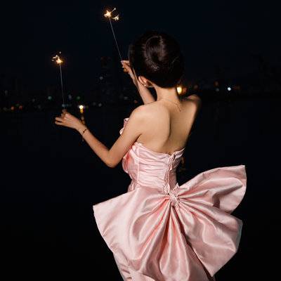 夜景模特