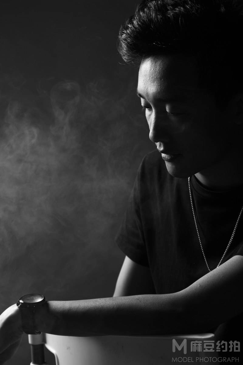 黑白模特