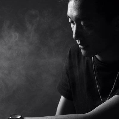黑白模特
