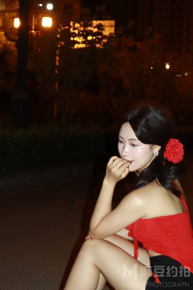 夜景模特