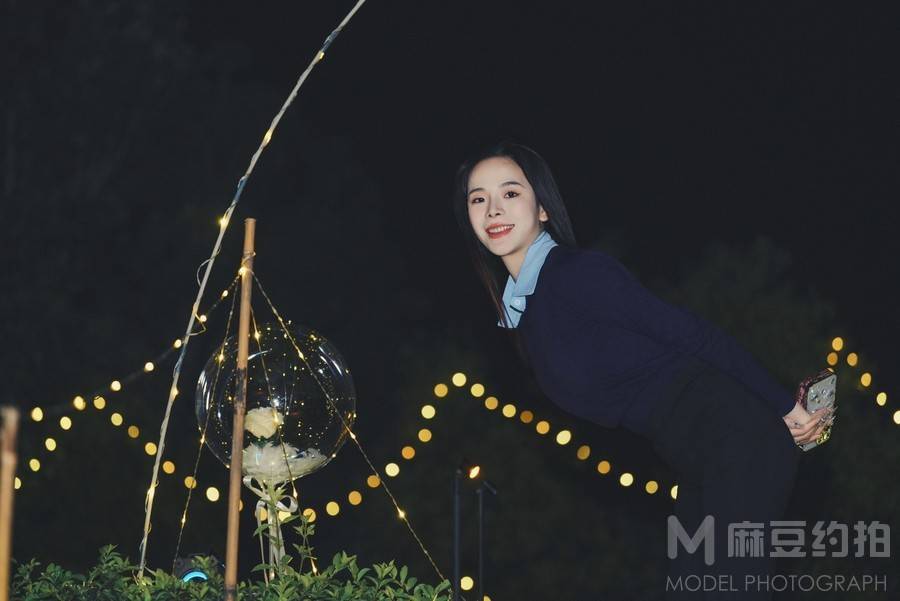 夜景模特