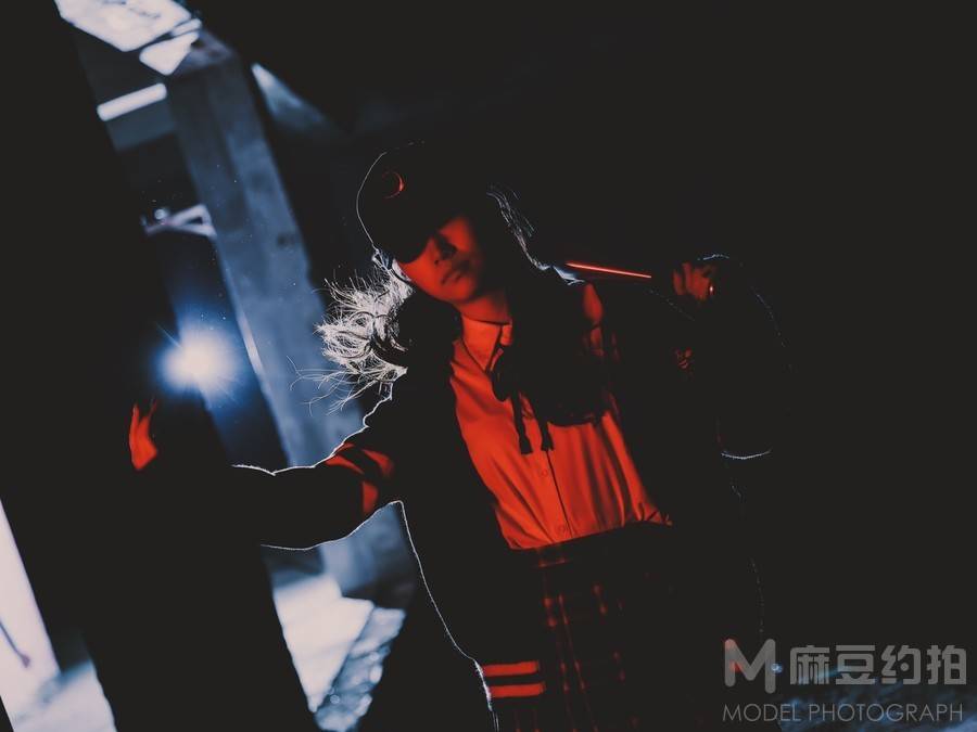夜景模特