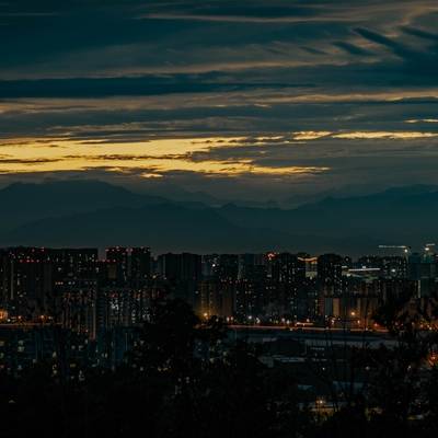 夜景模特