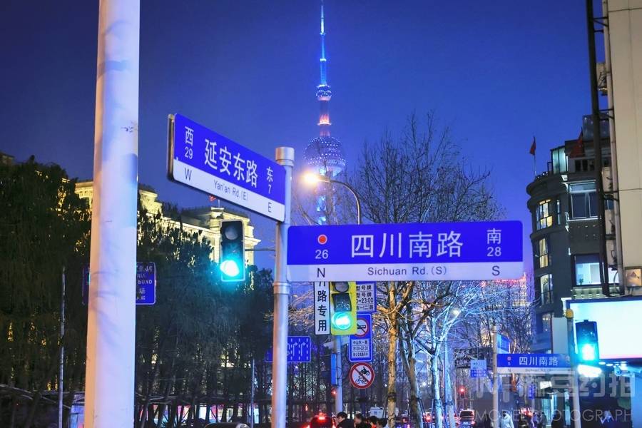 夜景模特