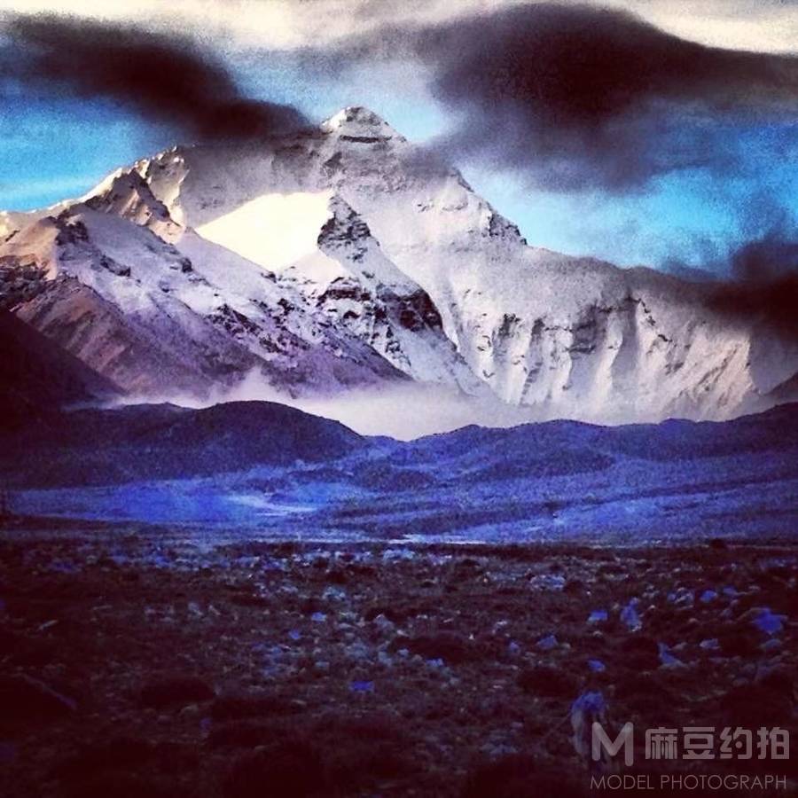 夜景模特