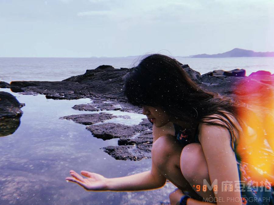 夜景模特