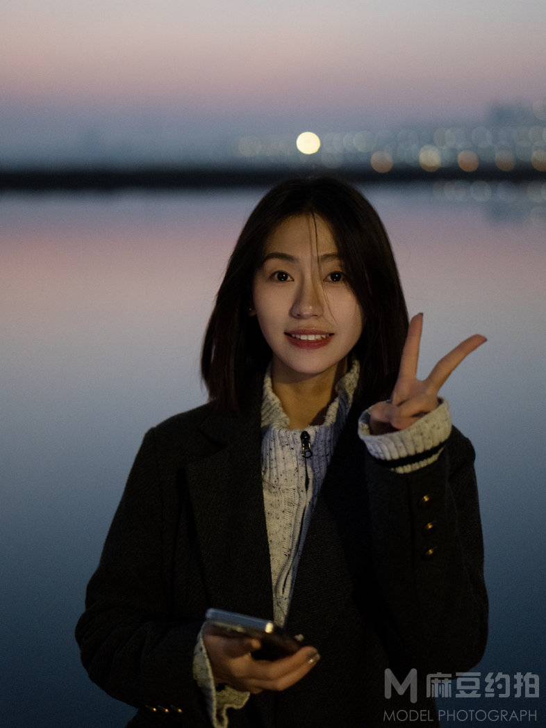 夜景模特