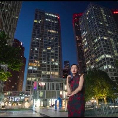 夜景模特