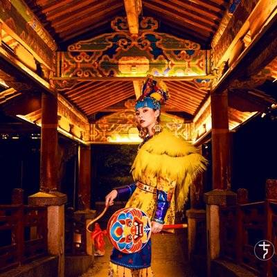 夜景模特