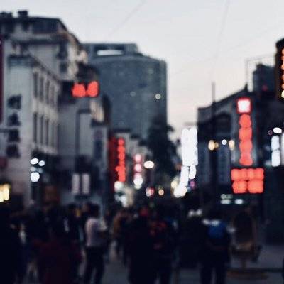 夜景模特