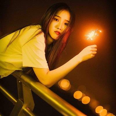 夜景模特