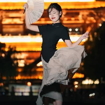 夜景模特