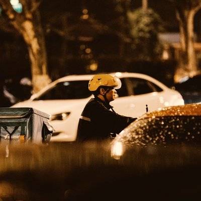 夜景模特