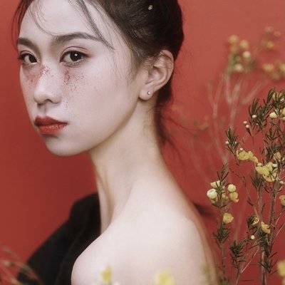 黑白模特