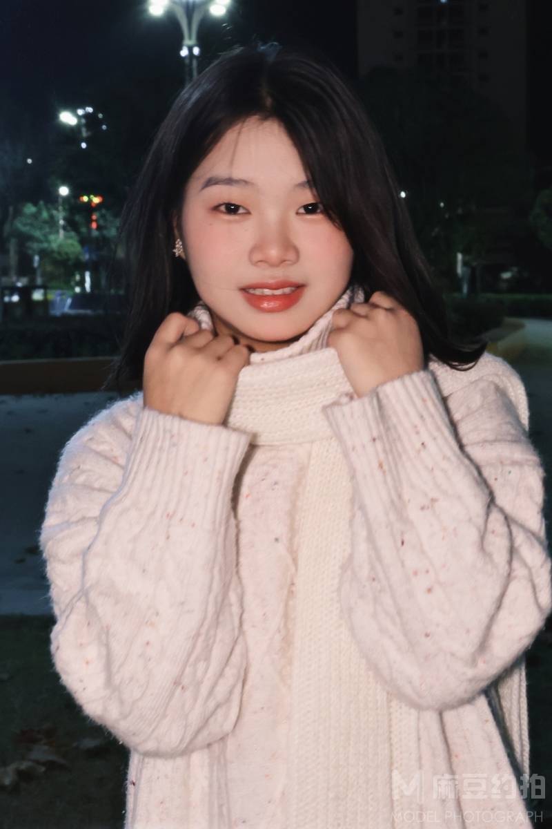 夜景模特