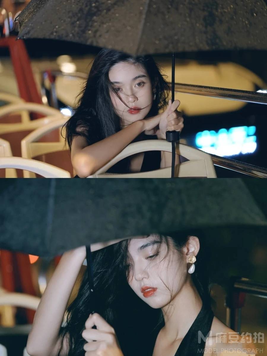 夜景模特