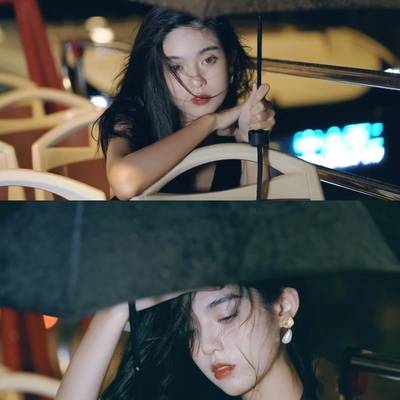 夜景模特