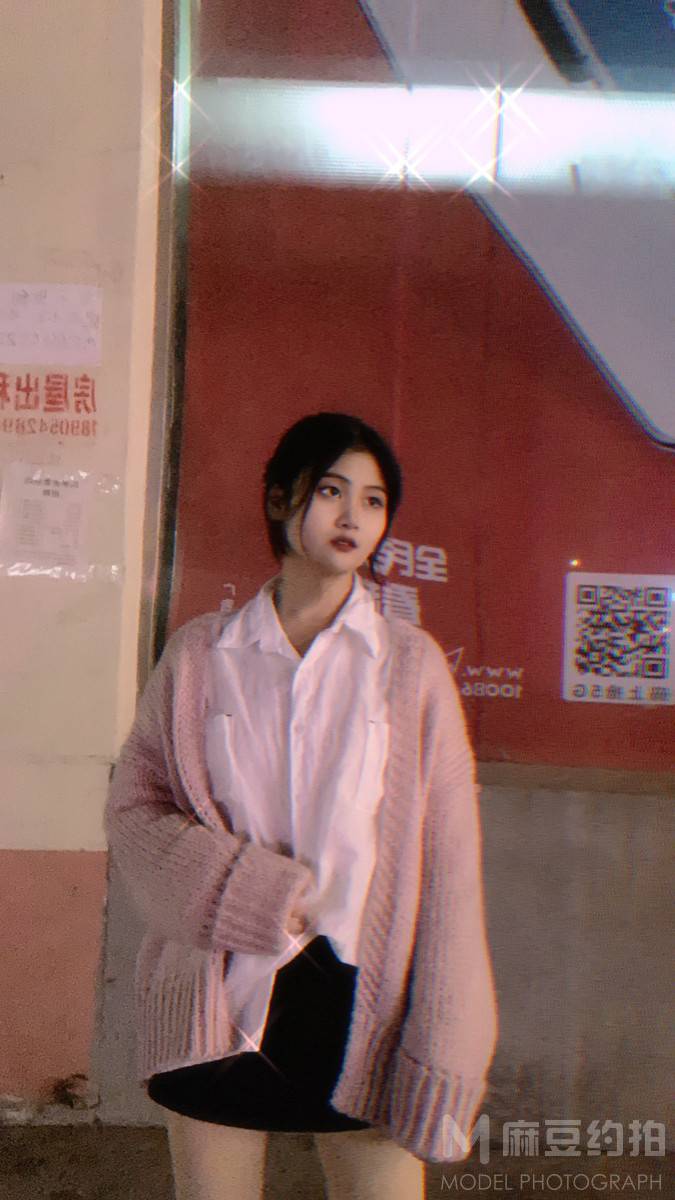 夜景模特