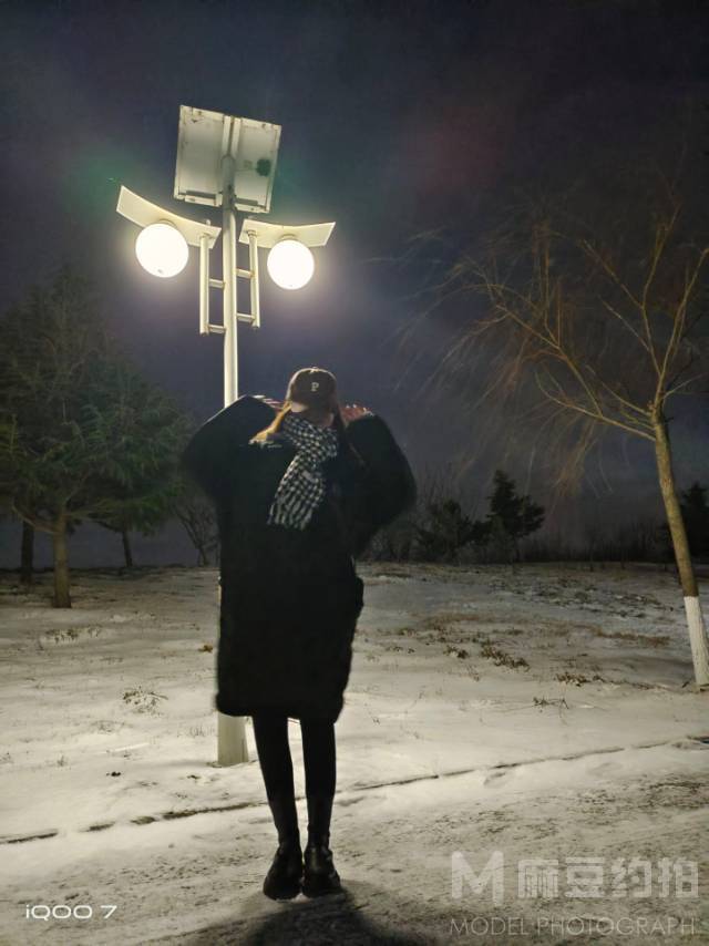 夜景模特