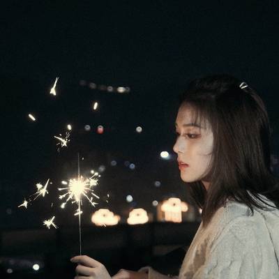 夜景模特