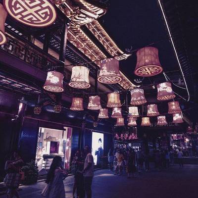 夜景模特
