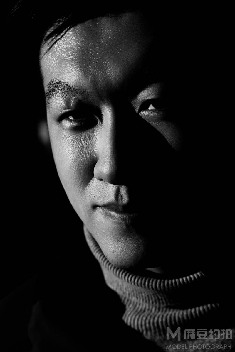 黑白模特
