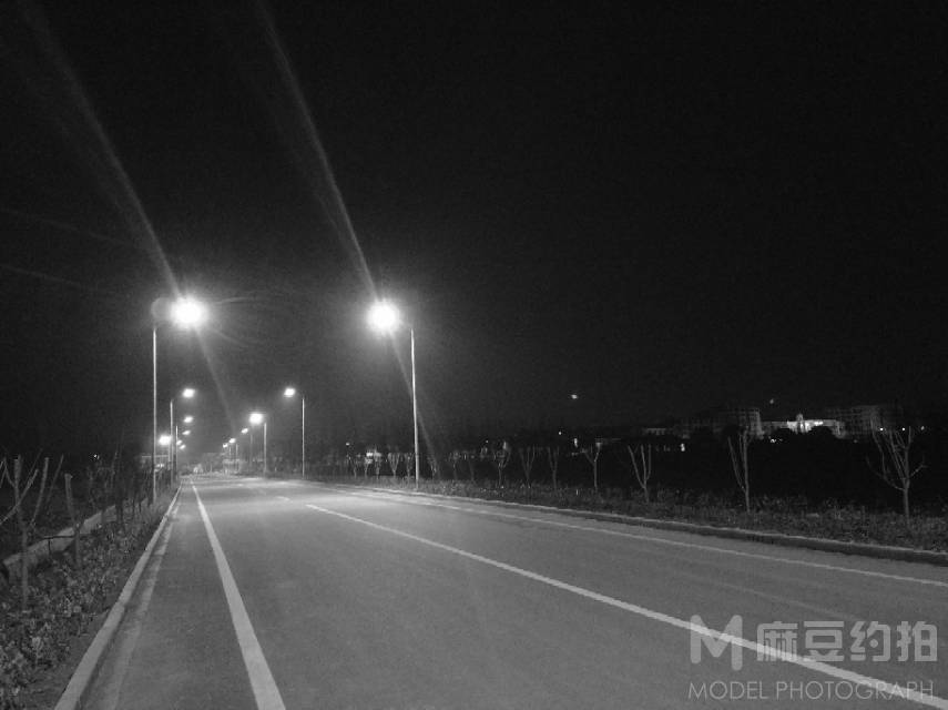 夜景模特